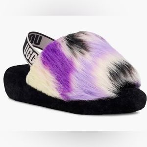 UGG Women Fluff Yeah Slide Tie Dye Slipper Style: W/1117326 Magnolia